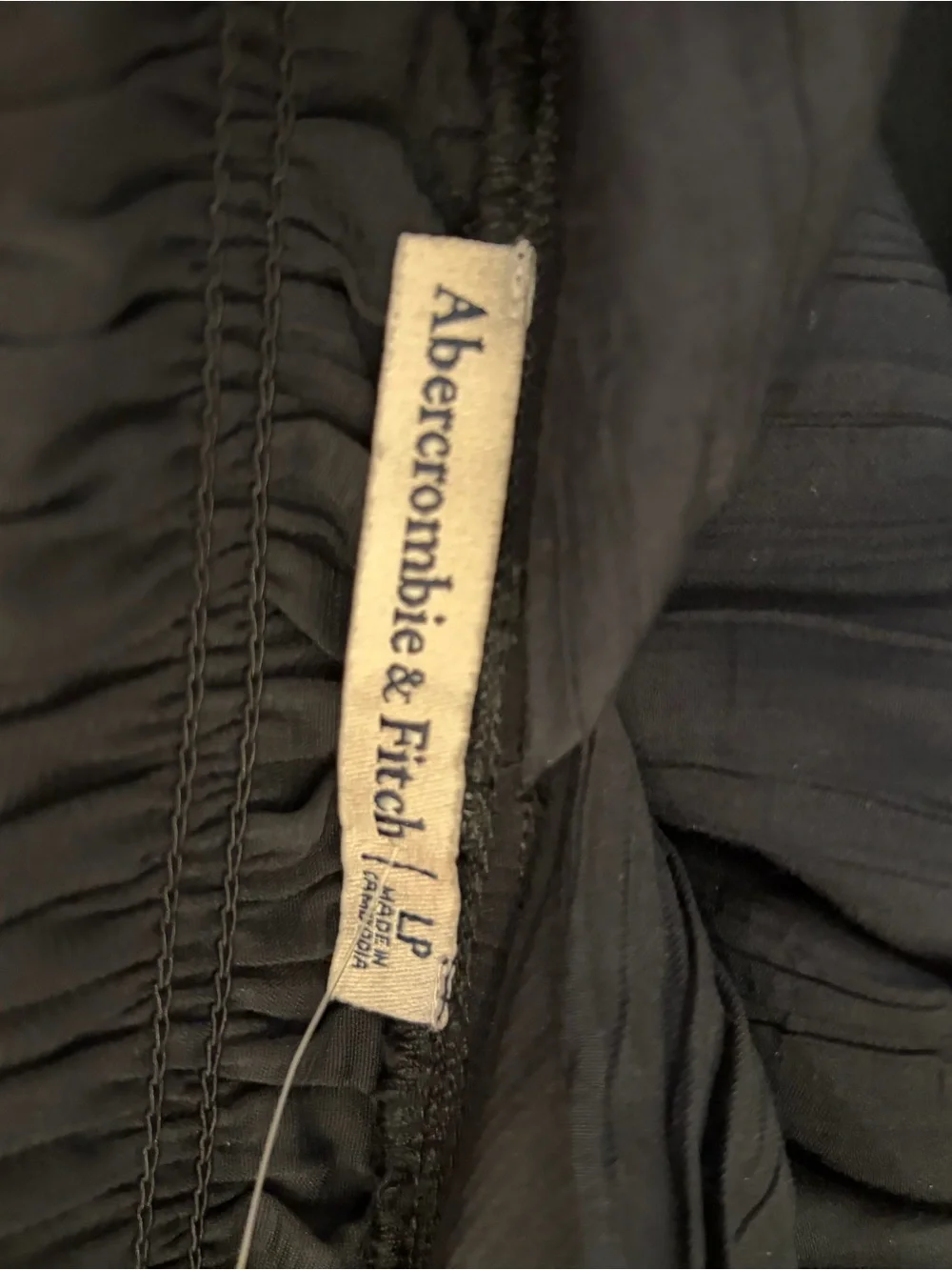 Abercrombie & Fitch Black V-Neck Maxi Dress size L